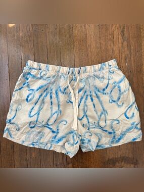 Bed Head 100% Silk Whimsical Octopus Pajama Shorts Size Small